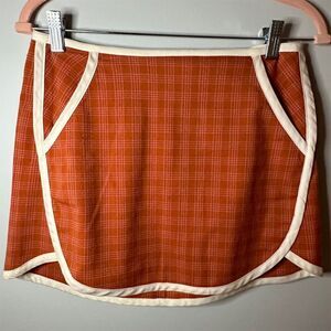 Urban Outfitters Plaid Mini Skirt Multicolor Size M Women's Casual with Pockets